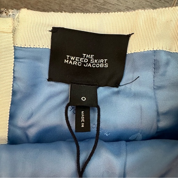NWT Marc Jacobs Baby Blue Tweed Skirt (Sz 0) - Picture 4 of 12